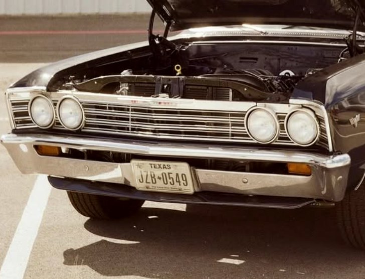 Front grille detail of the C3 Chevelle