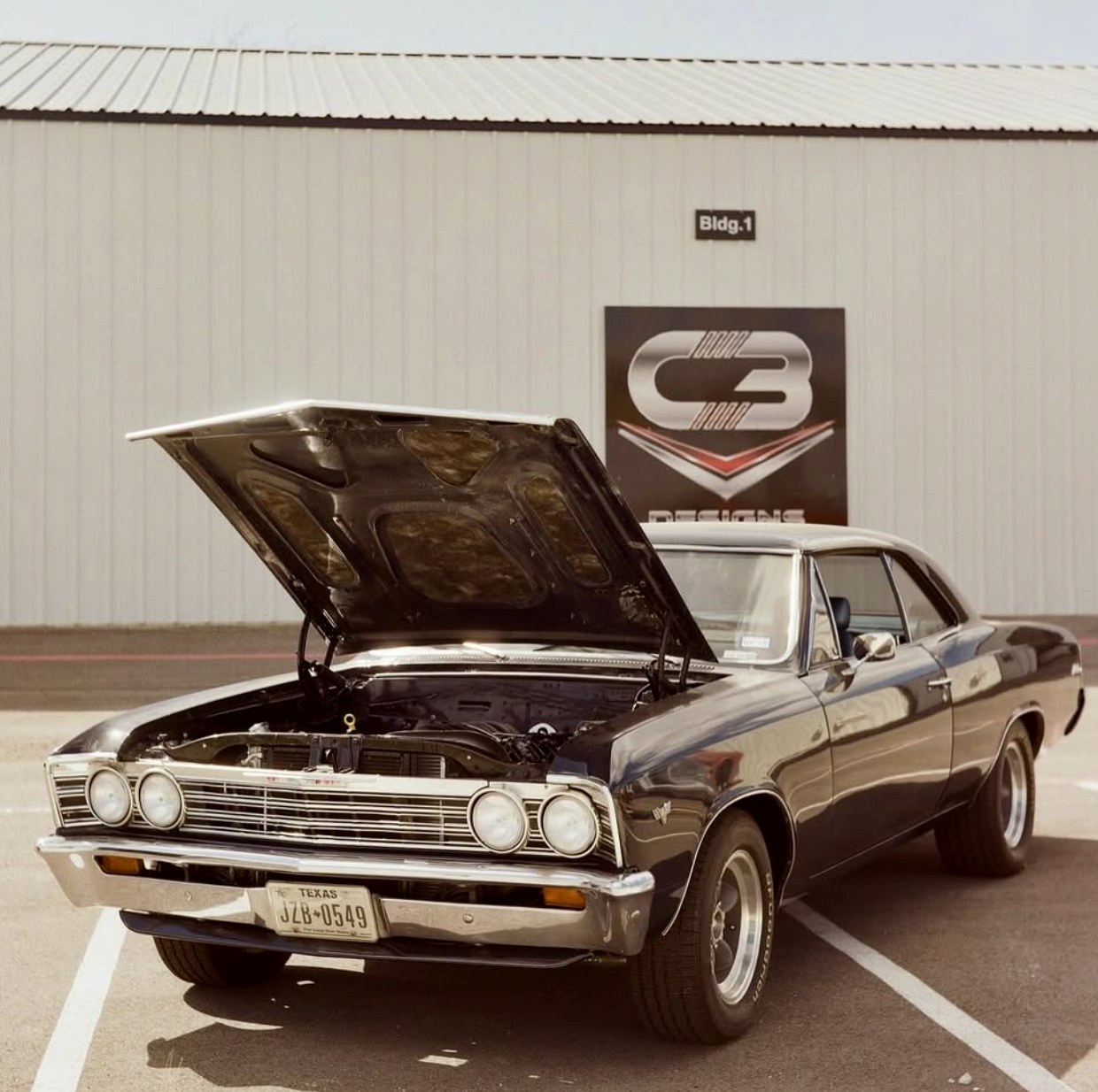 A C3 Designs custom build outside the shop in Sanger, Texas