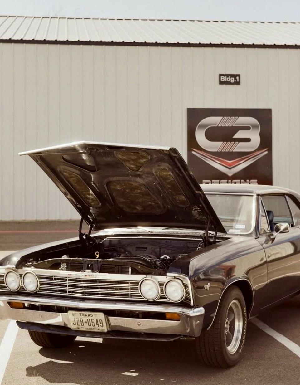 Front three-quarter of the C3 Chevelle